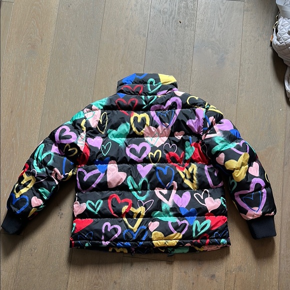 Wild Fable Colorful Heart Pattern Puffer Jacket - Picture 5 of 10